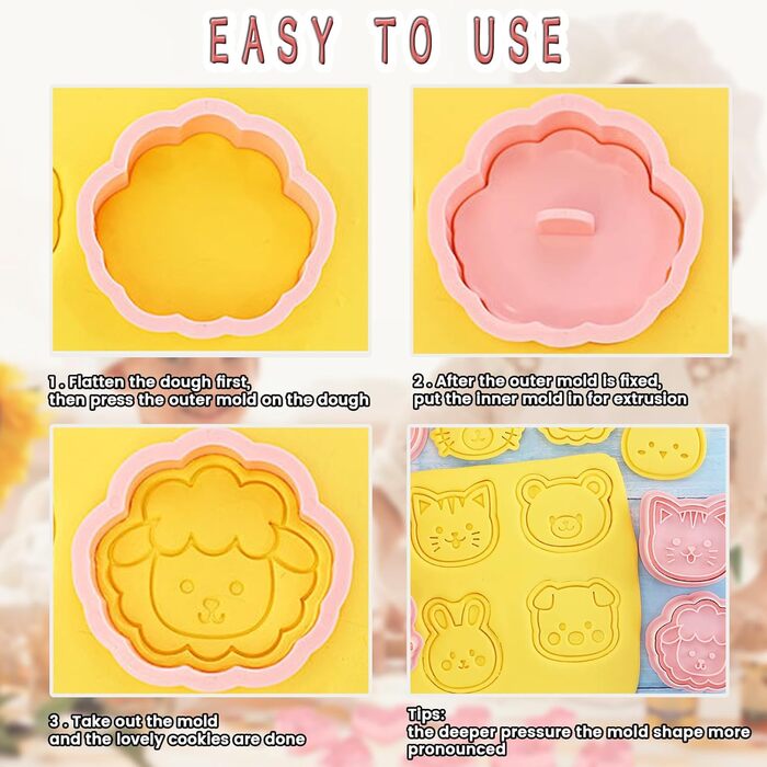 Набір формочок для печива WishesMar Різдвяний пряниковий будиночок, 18 шт. , формочки для печива у формі 3D мультфільмів для зими, свят - форми для печива з нержавіючої сталі для випічки, самостійного виготовлення, святкового декору (формочки для печива G