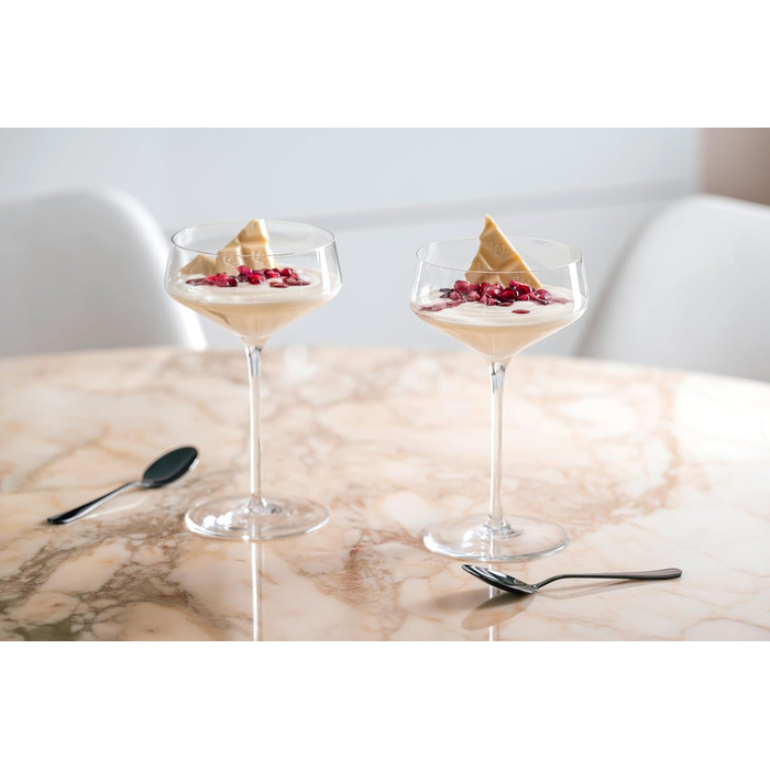 Келихи для рислінгу LEONARDO HOME PUCCINI (набір з 6 шт.) Келихи для вина, стійкі до подряпин (400 мл) Можна мити в посудомийній машині та довговічні Вічні келихи для білого вина Сучасний дизайн Келих для рислінгу Puccini 069540 6 келихів (чаша для шампан