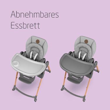 Дитячий стільчик для годування від 0 до 14 сірий Minla Maxi-Cosi