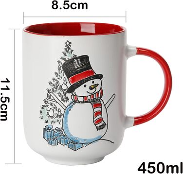 Керамічна різдвяна кружка 450 мл. TuYines