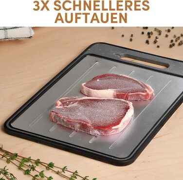 Дошка для розморожування та нарізання 36,5 x 25 см, сірий STONELINE