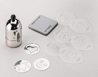 Декоратор для прикрас Полірований декоратор капучино Декоратор цукрової пудри, срібло, 201307