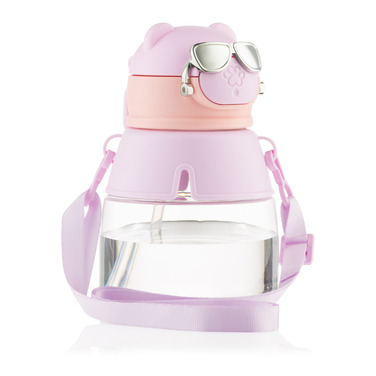 Пляшка для води Ardesto Space 550мл, пластик, рожевий