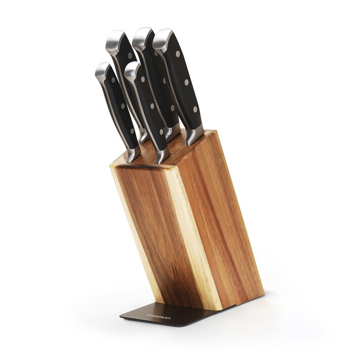 Набір Fissman ножів 6 пр. AKAMATSU на дерев'яній підставці 3Cr14 сталь (2707)