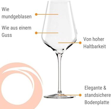 Келихи для шампанського Stlzle Lausitz Quatrophil 290 мл I Келихи для шампанського Набір з 6 келихів для ігристого вина 6 шт. Можна мити в посудомийній машині I благородні кришталеві келихи з ручним видуванням I найкращої якості (келихи для червоного вина