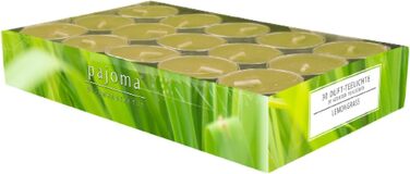 Ароматичні чайні свічки Pajoma 90, 3x30 шт. , ароматичні свічки, багато ароматів на вибір, висота 1,5 см, Ø 3,5 см (лемонграс, 30)