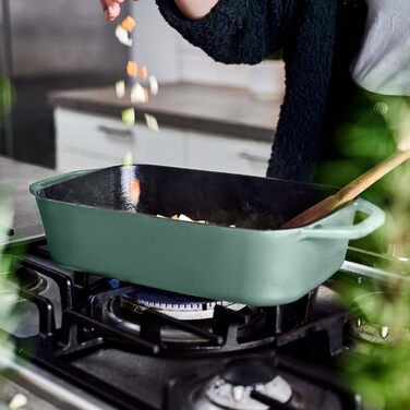 Чугунная форма для выпекания хлеба серая 33,5 x 13 см цвет мята Springlane