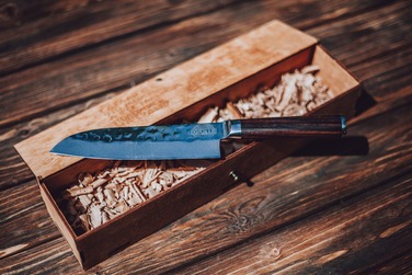 Ніж із дамаської сталі 17 см Santoku professional GRILLI