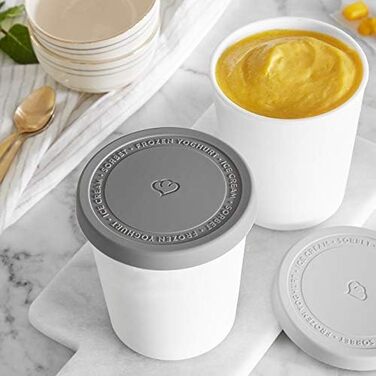 Машина для мороженого из нержавеющей стали со съемным контейнером 1,5л Springlane