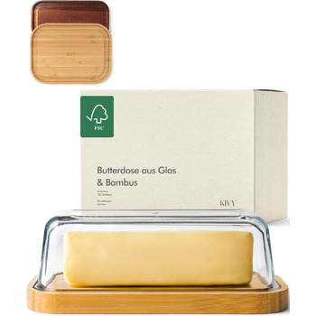 Маслянка на 250 г, бамбук, KIVY