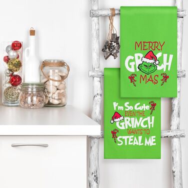 Набір з 4 різдвяних кухонних рушників 45 x 65 см, набір L Ohok