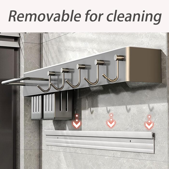 Настінний органайзер для кухонного приладдя 40 см CRCRC