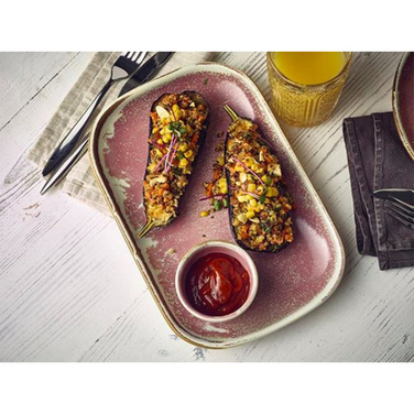 Блюдо прямоугольное 29 x 19.5 см, Terra Porcelain Rose Pink, GenWare