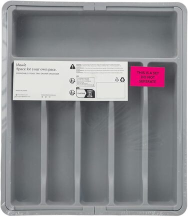 Лоток для столових приладів, пластик, 57 x 38 x 5 см Lifewit