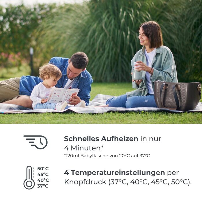 Портативний підігрівач дитячих пляшечок Nuvita