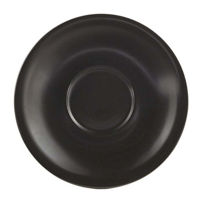Блюдце 12 см, черное матовое, Color Tea, GenWare