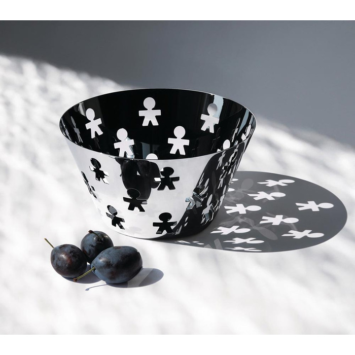 Ваза для фруктов 23х12,2х23 см металлик Girotondo Alessi