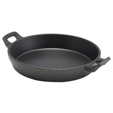 Сковорода 650 мл, 18 xh 3.4 см, чавунна із двома ручками, GenWare