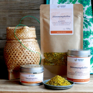 Лимонный перец, 120 грамм в банке Gewuerze der Welt