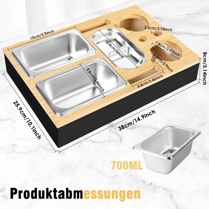 Органайзер для снеків 38 х 25,9 х 8 см Aragallant