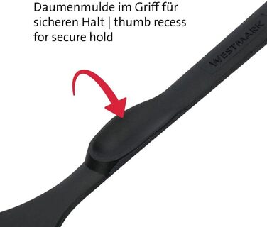 Шпателі Westmark 2, висока термостійкість до 270C, довжина 28,3 см, пластик, Flonal Plus, чорний, 203522E5