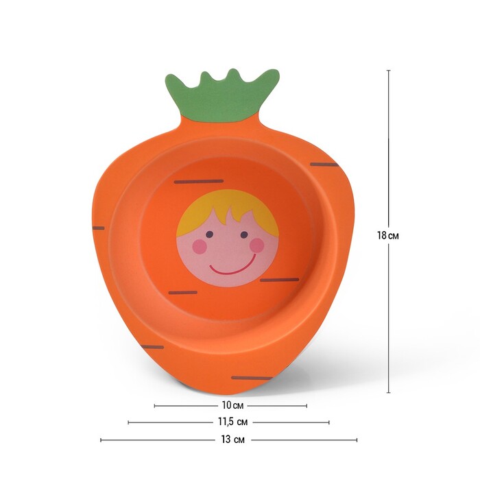 Тарілка Fissman 18 см МОРКВА (8366)