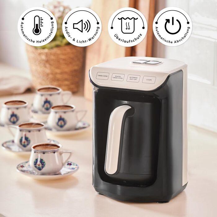 Турецька кавоварка 5 чашок 535 Вт Hatr Roast KARACA