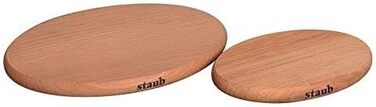 Підставка деревяна магнітна 16 см, овальна Staub