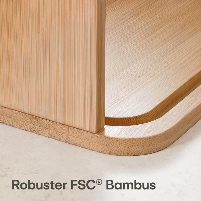 Хлібница з розсувними дверцятами 40 х 28 х 20 см чорний Praknu