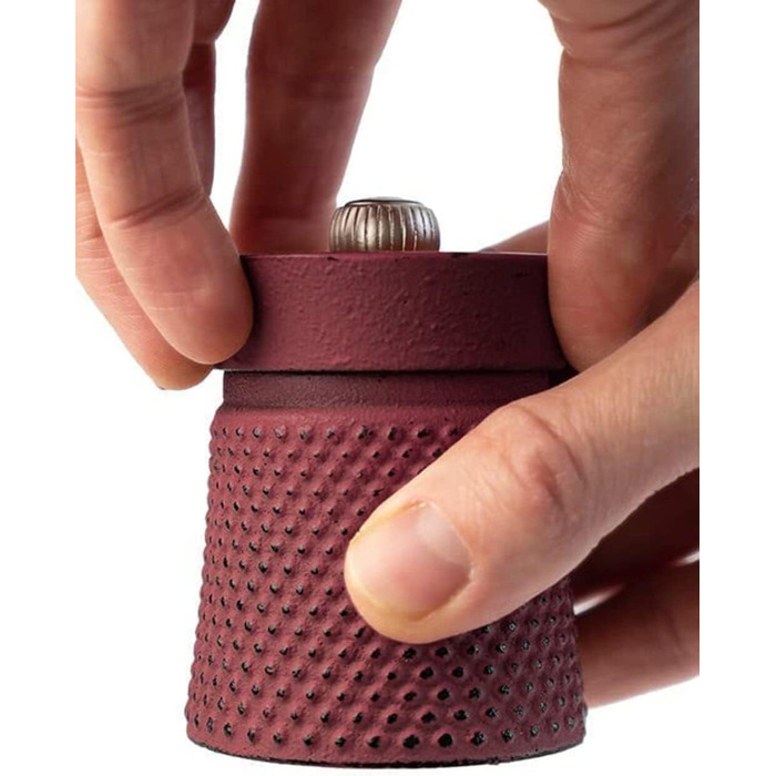 Ручная мельница для перца, классическая регулировка помола, высота чугун, 35402 (один размер, одинарный, матово-красный)