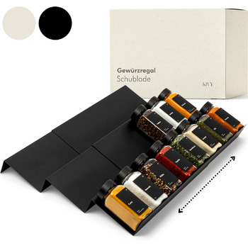 Органайзер для спецій металевий чорний, KIVY