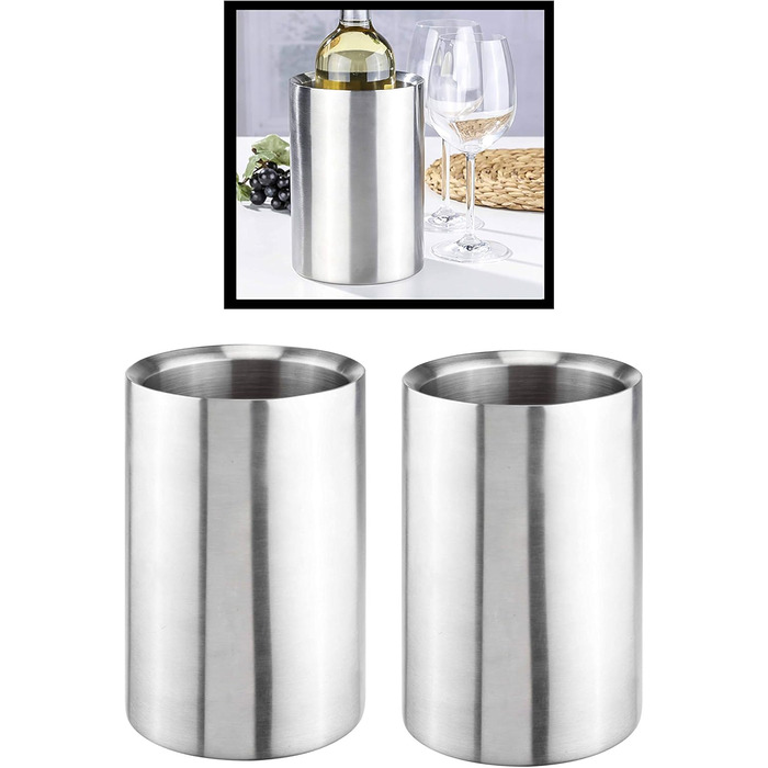 Охолоджувач для вина з нержавіючої сталі 2 шт Bambelaa!