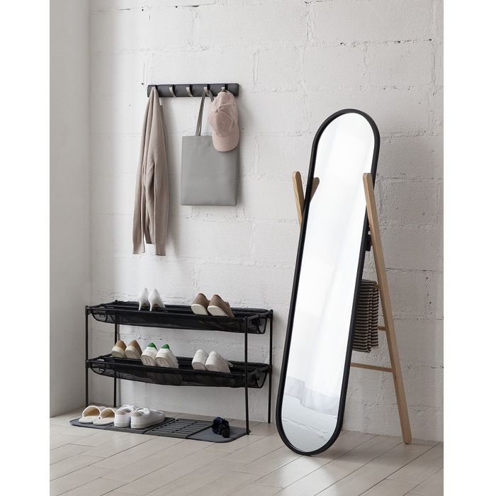 Вішалка настінна горизонтальна flip 5 гачків дерево / нікель Umbra