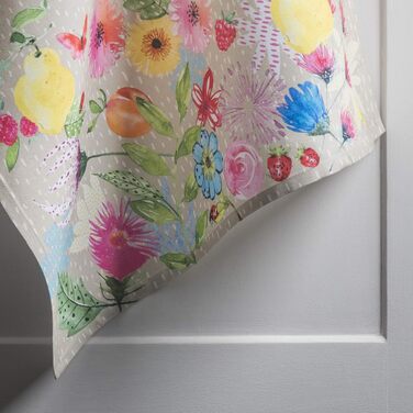 Набір із 3 багатоцільових кухонних рушників Maison d&39 Hermine Rural Christmas, 100 бавовна Різдвяні рушники День подяки/Різдво (50 см x 70 см) (Jardin D&39ete - Туман)