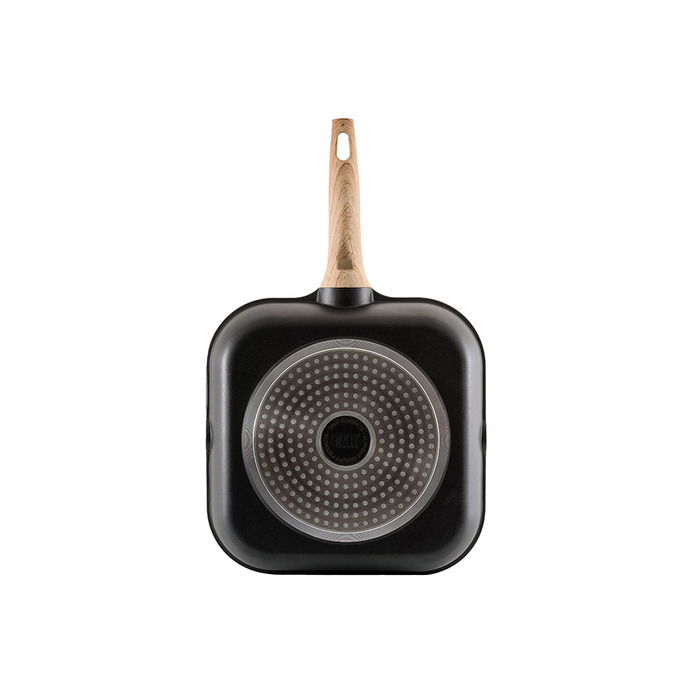 GIPFEL Сковорода-гриль OLIVER 30х6, 5см Материал : Литой алюминий, индукционное дно, антипригарное гранитное покрытие PFLUON, бакелитовая ручка 0570 GIPFEL