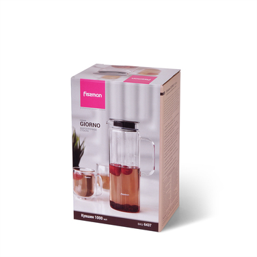 Глечик Fissman GIORNO для напоїв з фільтром 1000 мл (6437)