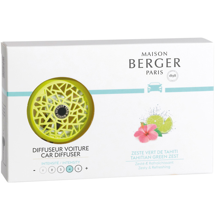 Диффузор для автомобиля Maison Berger Paris с ароматом ZEST OF VERBENA