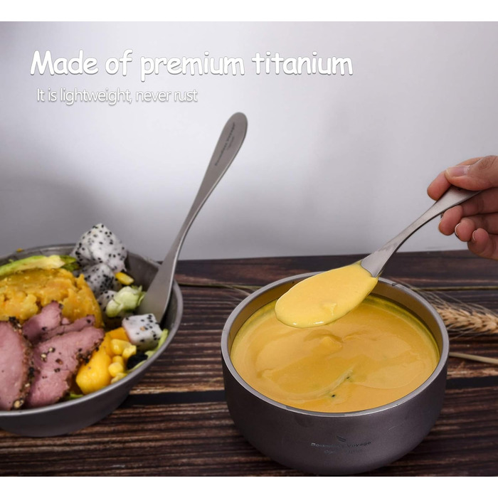 Титанові столові прилади для кемпінгу Boundless Voyage