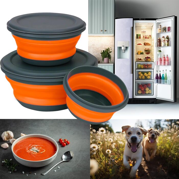 Складана кругла миска 3 шт Ruhhy