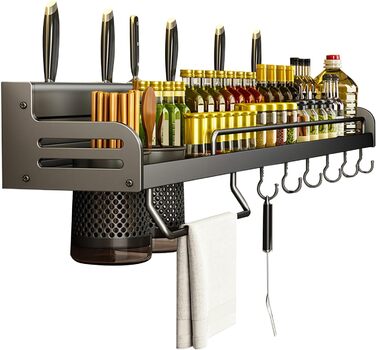 Настінний органайзер для кухонного приладдя 40 см Generisch