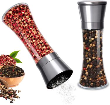 Набір з 2 млинів для солі та перцю 200 мл Gucass