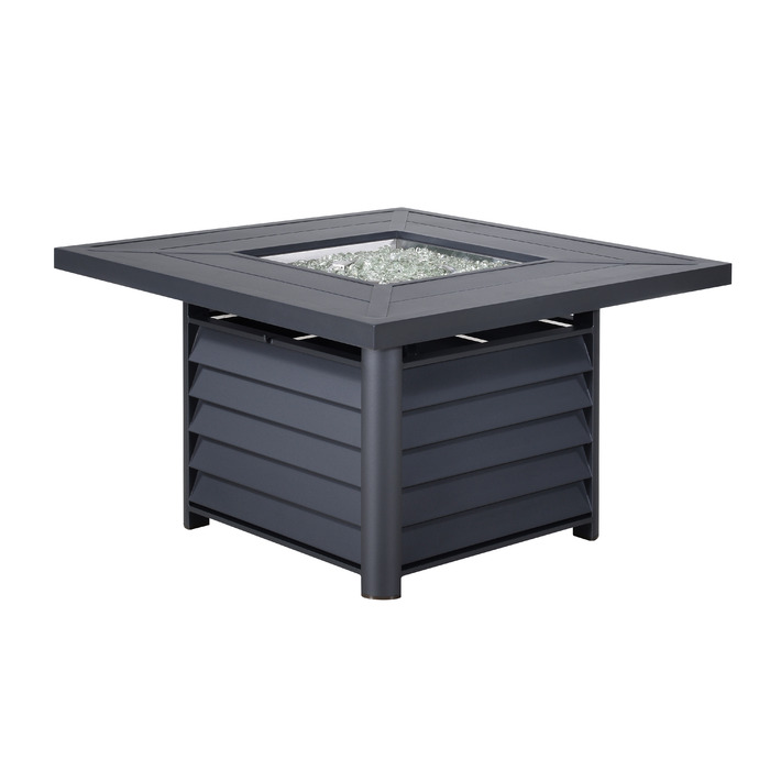 Вуличний газовий стіл-камін 107 x 107 x 63 см. алюміній GRILLI