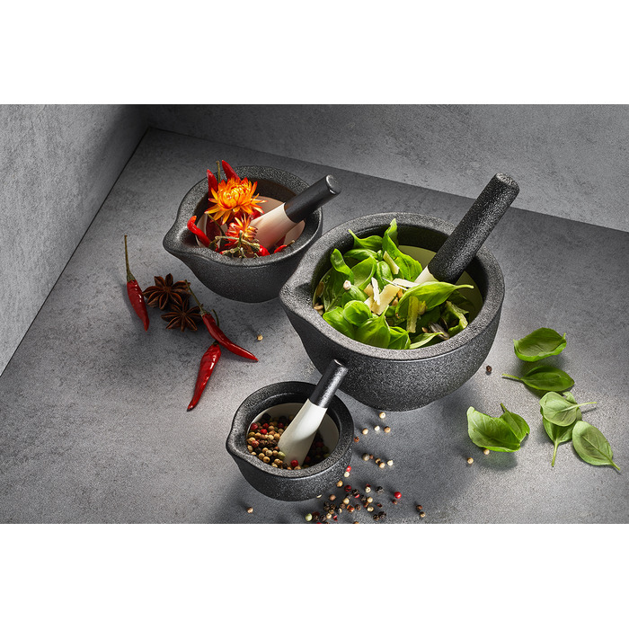 Ступка з товкачем, 10,2 см, чорна Grino Gefu