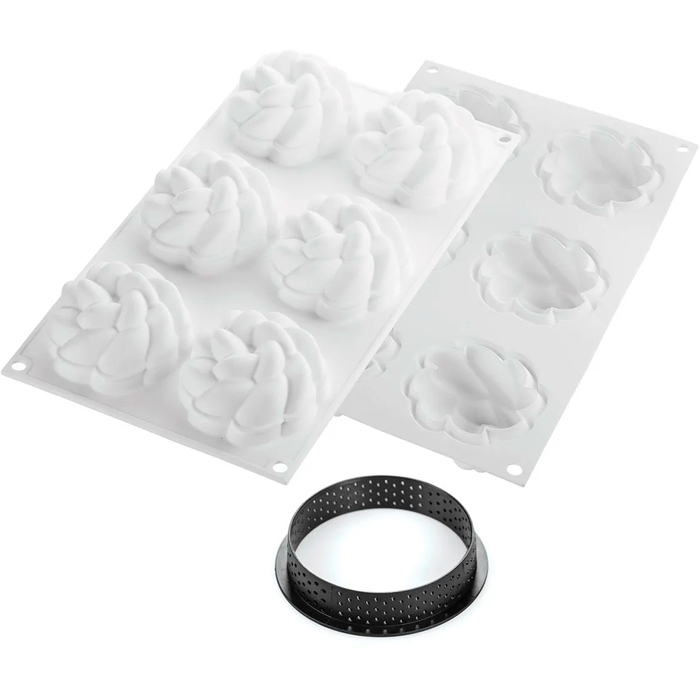KIT TARTE RING FLEUR D80 MM Форма из резины