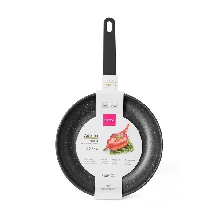 Сковорідка для смаження Fissman 28x5,5 см ADELINA алюміній з антипригарним покриттям (14625)