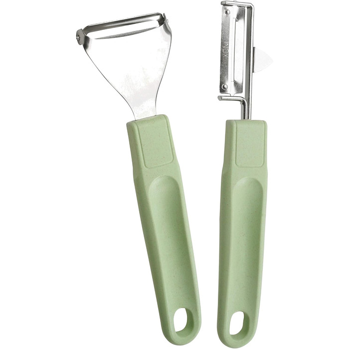 Набор из 2 овочечисток, зеленые Ecolution Fackelmann