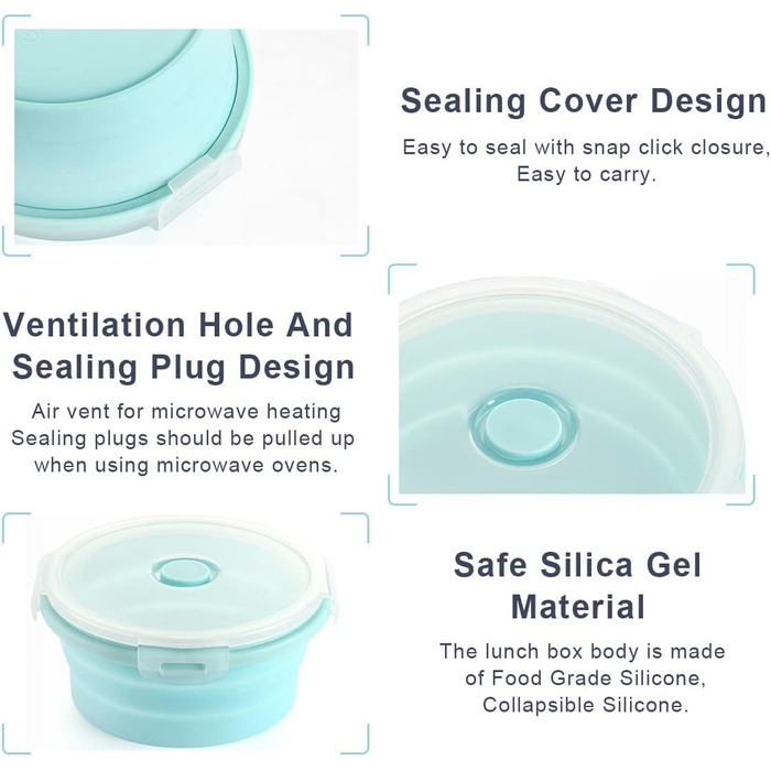 Складані кемпінгові миски 4 шт Basiter