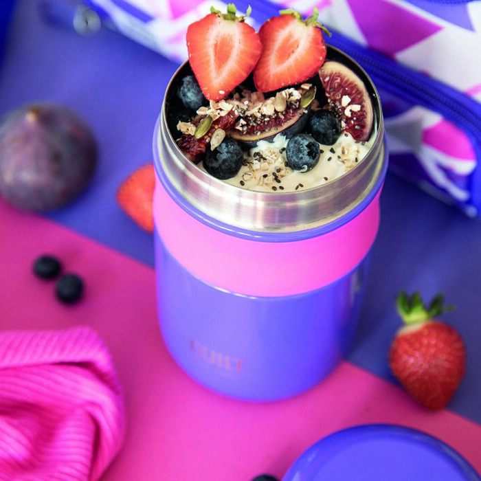 Контейнер для їжі Built Active, бузковий, 9 х 15,5 см, 490 мл