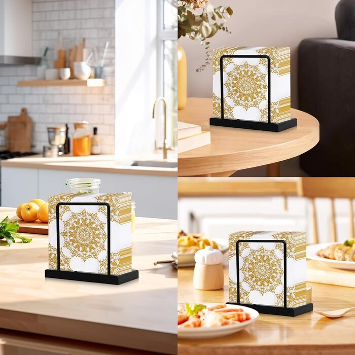 Тримач для серветок в ретро-стилі чорний Gohytal