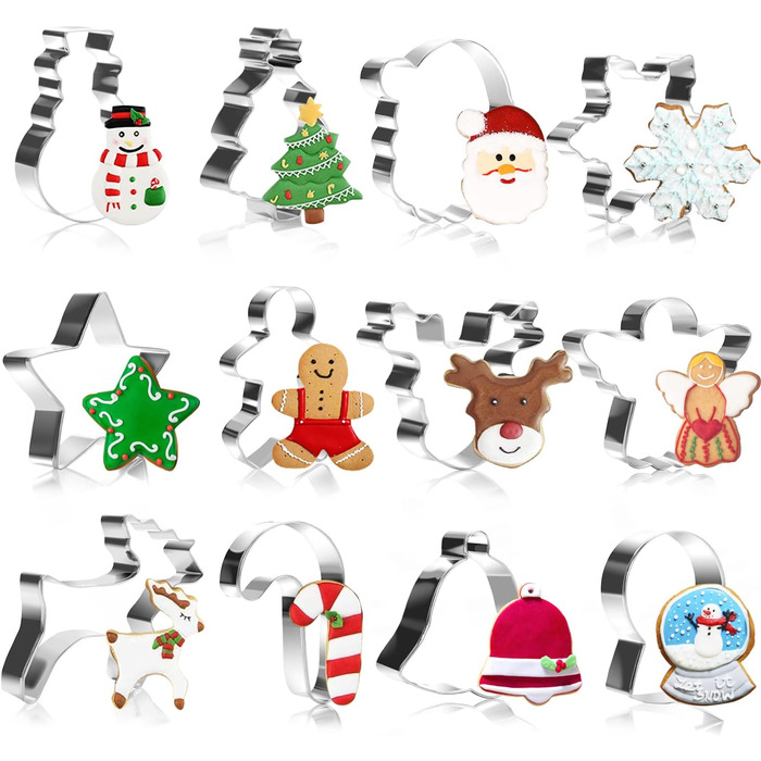 Різдвяні формочки для печива 12 шт. Alintor